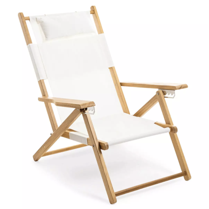 Premium white beach chair